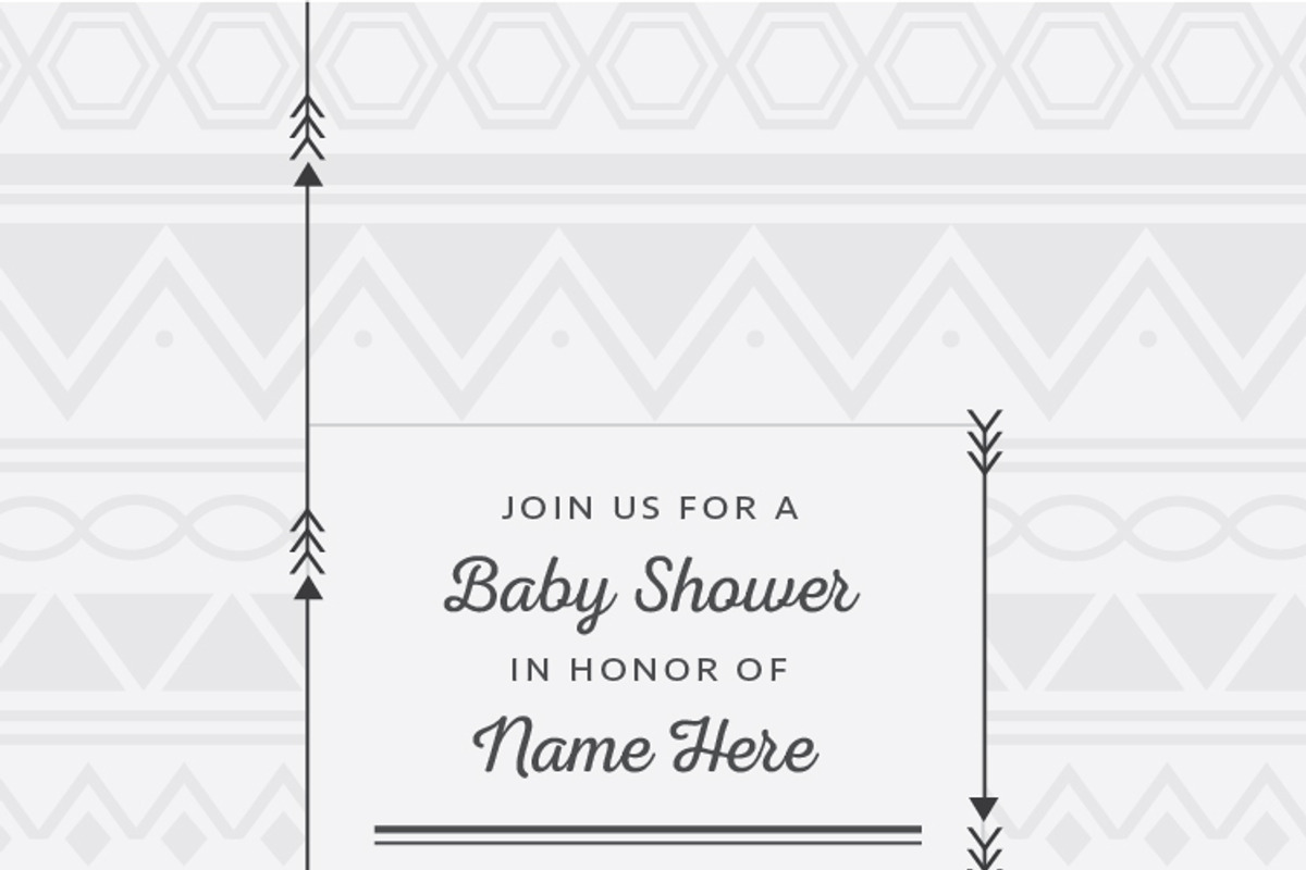 Tribal Baby Shower Invitation, an Invitation Template by S.Daniels Designs (Photo 2 of 2)