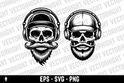 illustration of a bearded skull, a Person Illustration by Vectorhight (Thumbnail 2 of 3)