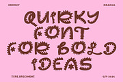 GF Dragua - Playful Display Font, a Handwritten Font by GroovyFontCo (Thumbnail 3 of 8)