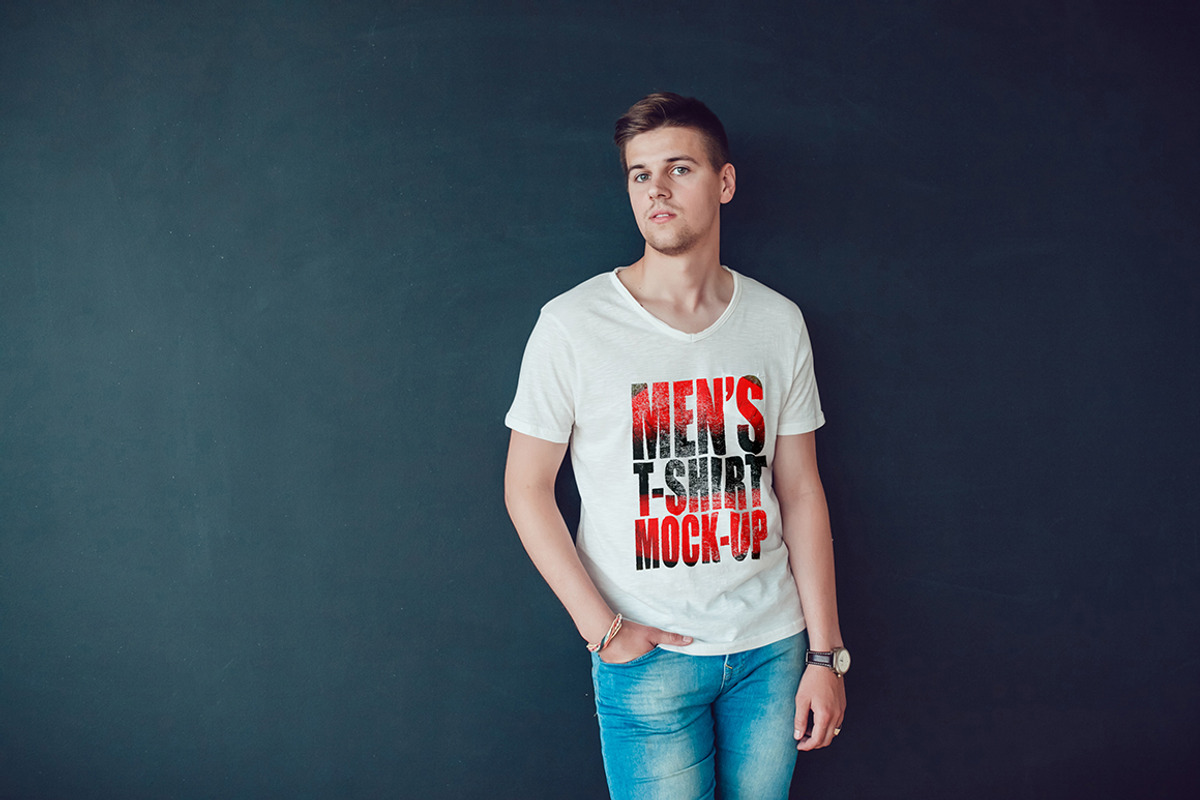 Men's T-Shirt Mock-Up, a Shirt Mockup by Freeman Studio (Photo 16 of 20)