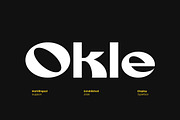Okle – Creative Display Font, a Sans Serif Font by Artiveko (Thumbnail 1 of 8)