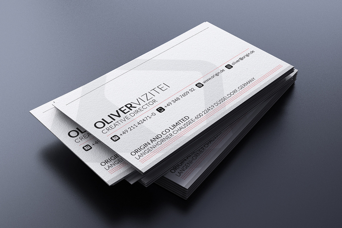 Modern Red Business Card, a Business Card Template by Marvel (Photo 3 of 4)