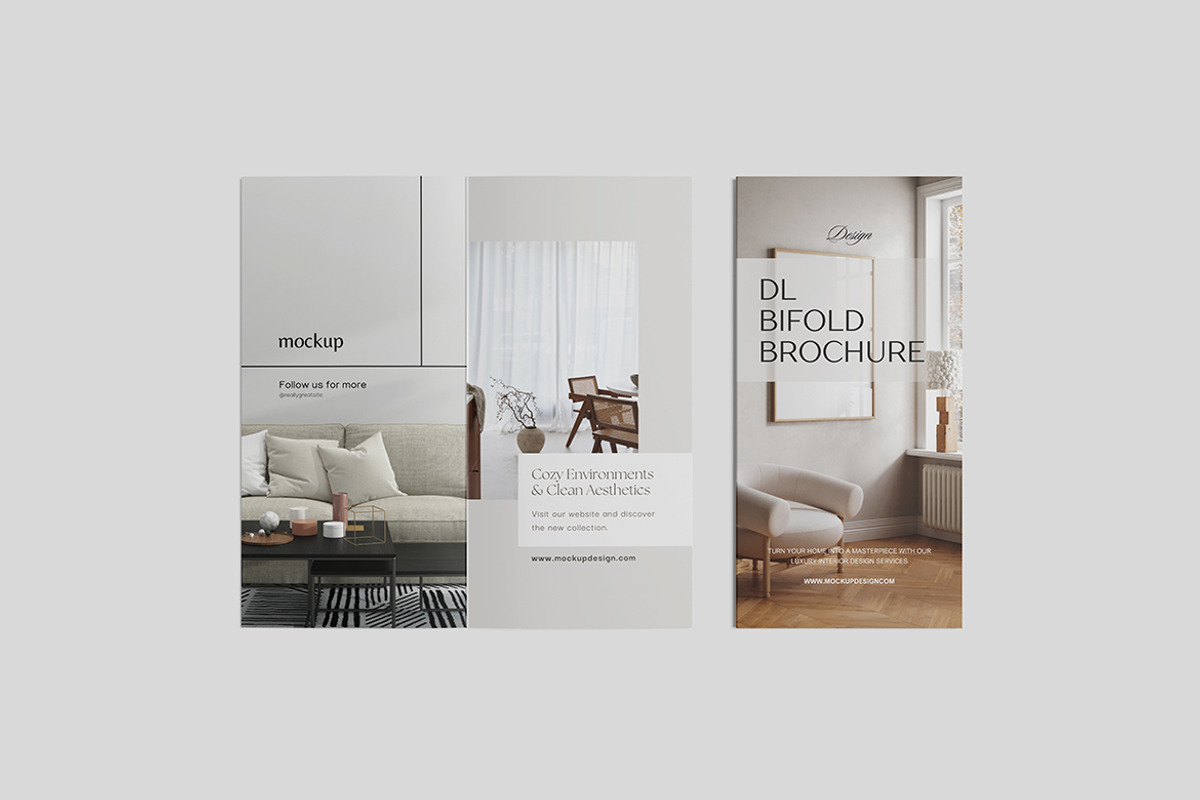 DL Bifold Mockup, an Advertising Mockup by Pikachudesign (Photo 3 of 4)