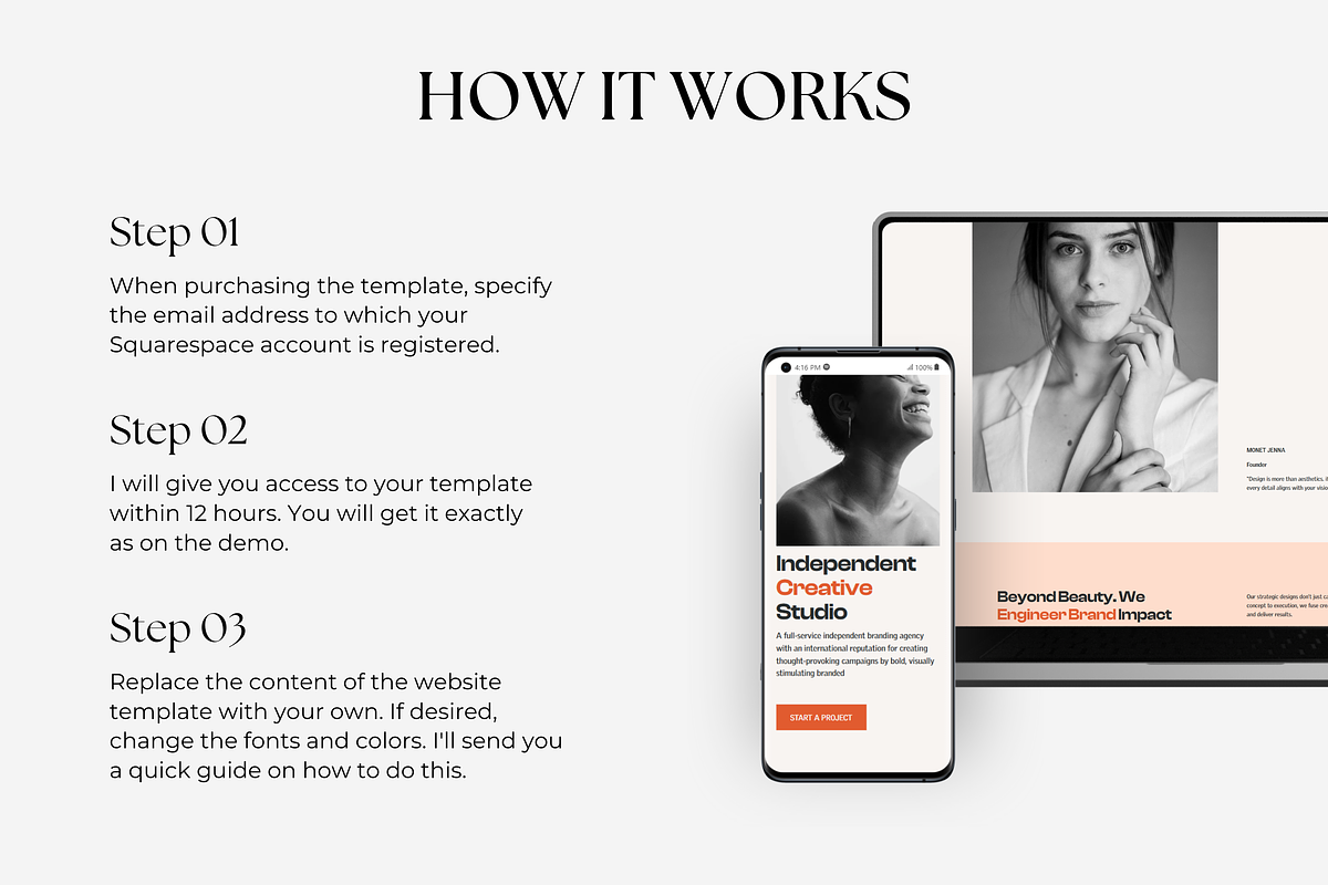 Squarespace 7.1 Website Template preview 7