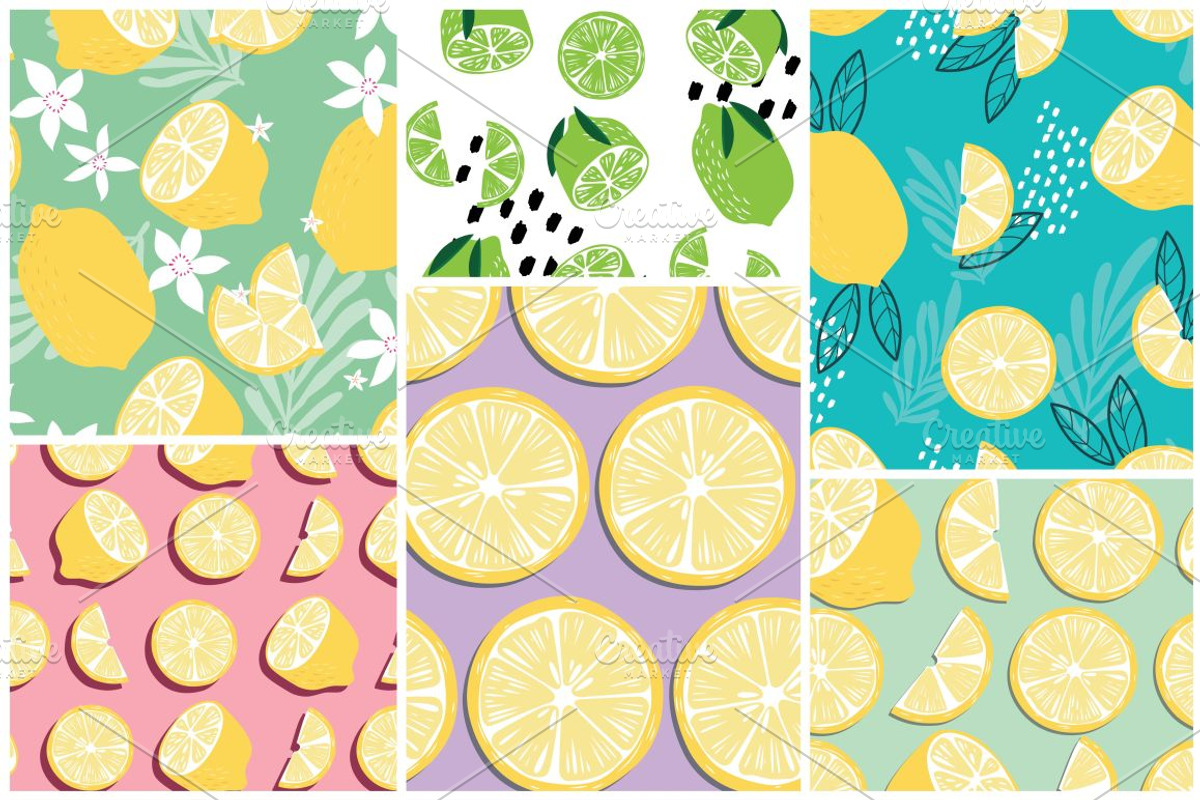 55 Tropical Fruit Seamless Patterns, a Pattern Graphic by Blue Lela Design (Photo 7 of 15)