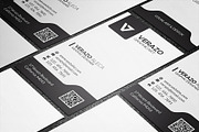 Black & White Vertical Business Card, a Business Card Template by Verazo (Thumbnail 3 of 3)