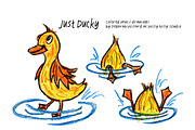 Whimsical Ducks Clipart, an Illustration by Willy Nilly Studio (Thumbnail 2 of 3)