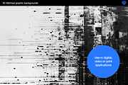 Glitched - 50 Black & White Textures, a Background Graphic by ikono.me (Thumbnail 4 of 6)