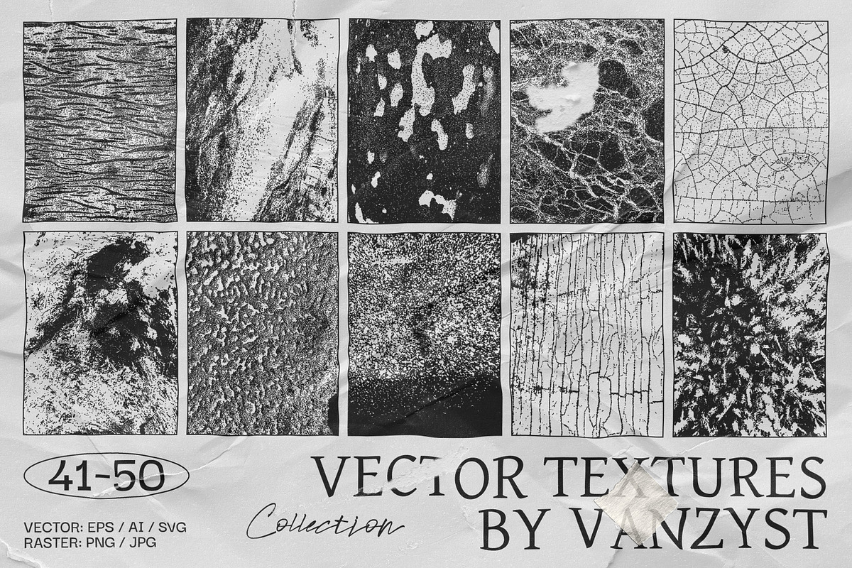 100 Bitmap Vector Textures, a Texture Graphic by Vanzyst