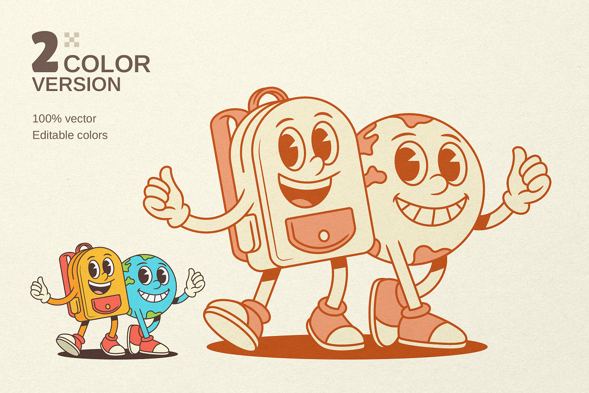 Backpack Cartoon Mascot Character, an Education Illustration by Vasya Kobelev (Photo 7 of 8)