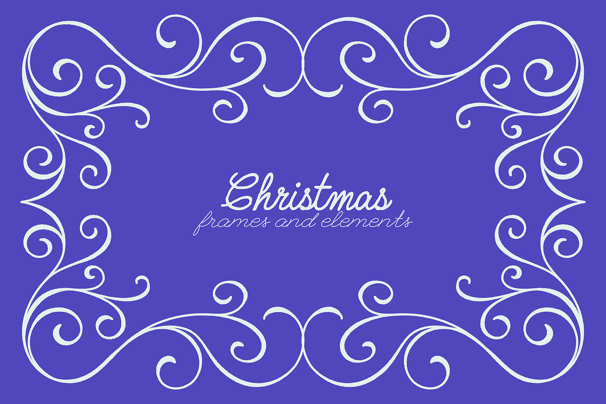 Vector Christmas Flourish Frames, an Object Graphic by venimo (Photo 5 of 13)