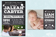 Chalk Baby Shower + Announcement, a Flyer Template by SkyvaraSupply (Thumbnail 2 of 4)