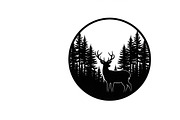 Beautiful deer forest circle art, an Illustration by Amazin_art (Thumbnail 2 of 32)