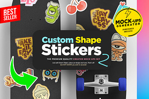 One Click Sticker Creator 7xMock-up