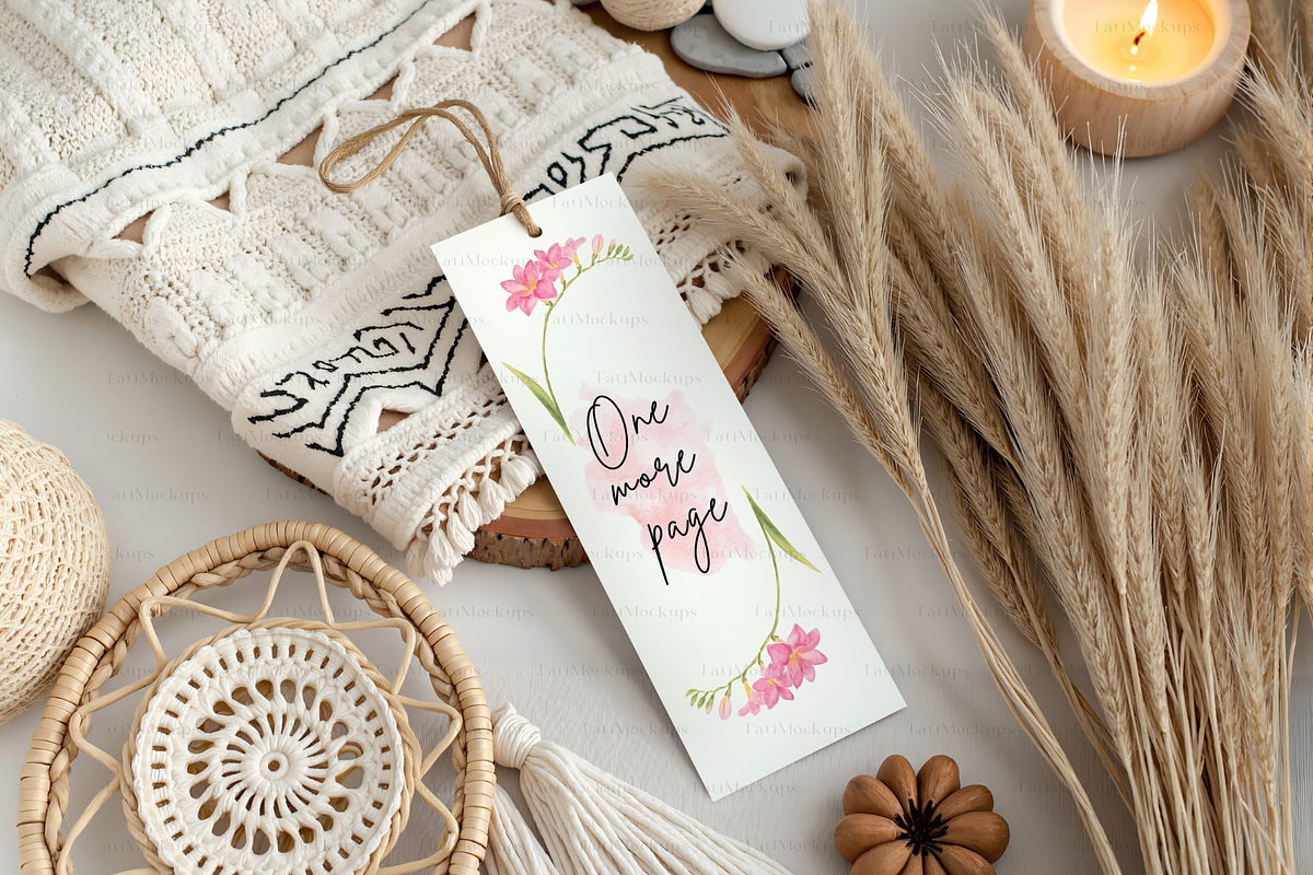 Paper Bookmark Blank Mock Up, a Product Mockup by TatiMockup (Photo 3 of 4)