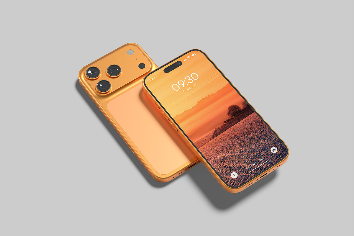 iPhone 17 Pro Max Mockup, an iPhone Mockup by Amigos__46 (Photo 6 of 8)