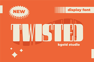 Twisted - Display Font