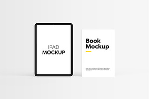 Book & IPad Mockup