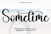 Sometime, a Handwritten Font by FreshTypeINK (Thumbnail 1 of 8)