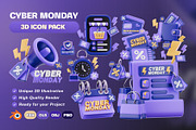 Cyber Monday 3D Icon Pack, an Object 3D Model by Haps Space (Thumbnail 1 of 5)