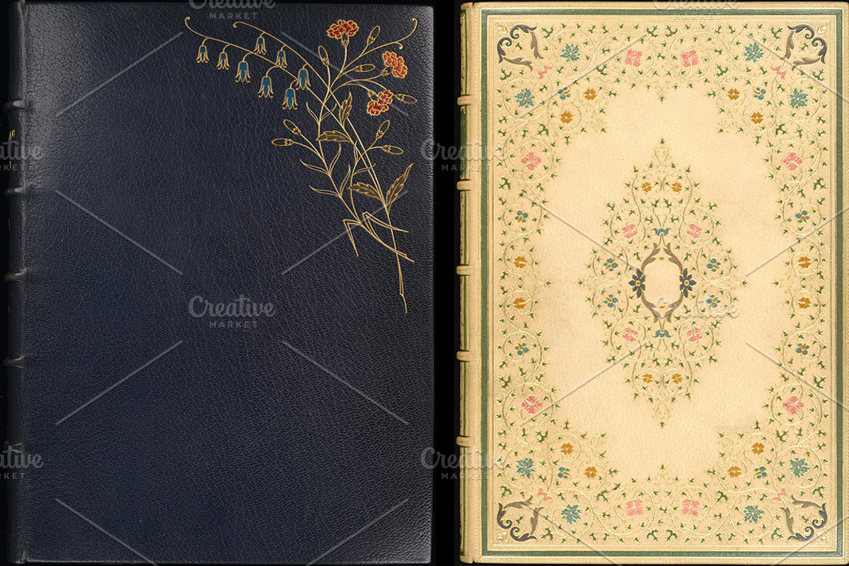 Antique Book Covers, a Texture Graphic by Blue Line Design (Photo 21 of 24)