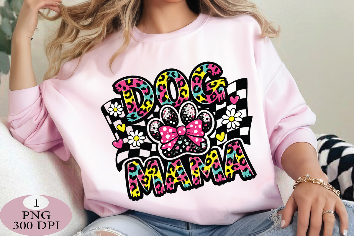 Retro Dog Mama Png, Coquette Bow Dog, an Illustration by Daily.Designs (Photo 5 of 5)