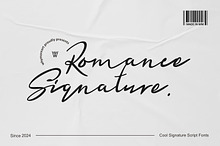Romance Script Signature Font