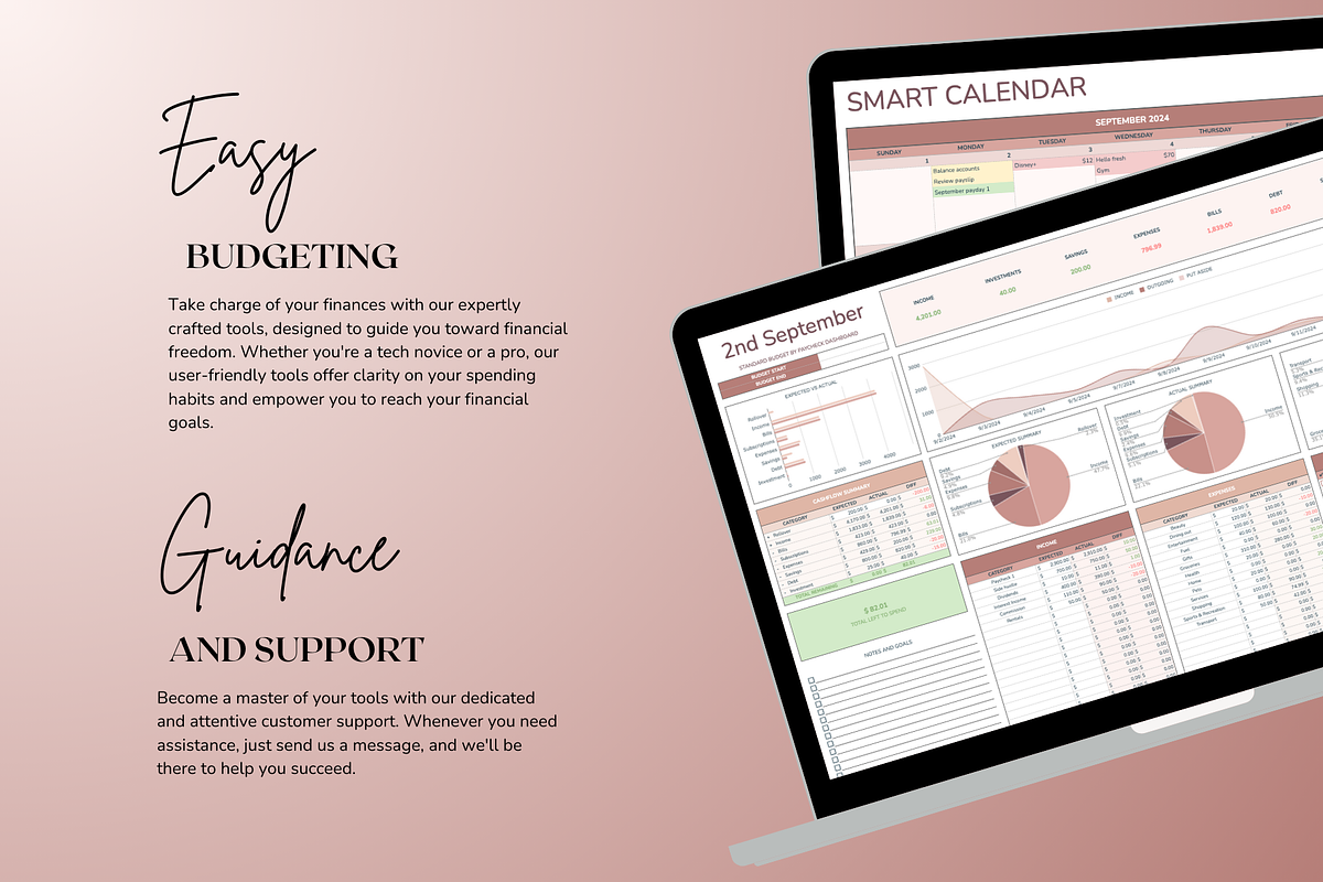 Standard Paycheck Budget - Neutral, a Templates & Theme by The Creative Plans co (Photo 9 of 10)