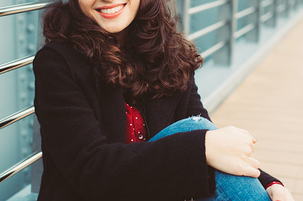 Girl portrait containing smiling, smile, and woman, a Beauty & Fashion Photo by asife