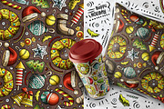 7 New Year Cartoon Seamless Patterns, a Pattern Graphic by BALABOLKA (Thumbnail 3 of 8)