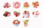 Watercolor Strawberry Clipart, an Illustration by Design Market (Thumbnail 5 of 5)