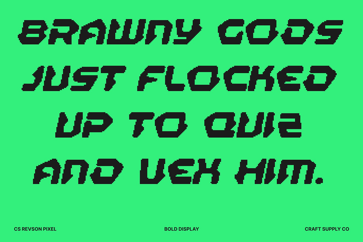 CS Revson Pixel, a Sans Serif Font by Craft Supply Co. (Photo 6 of 8)