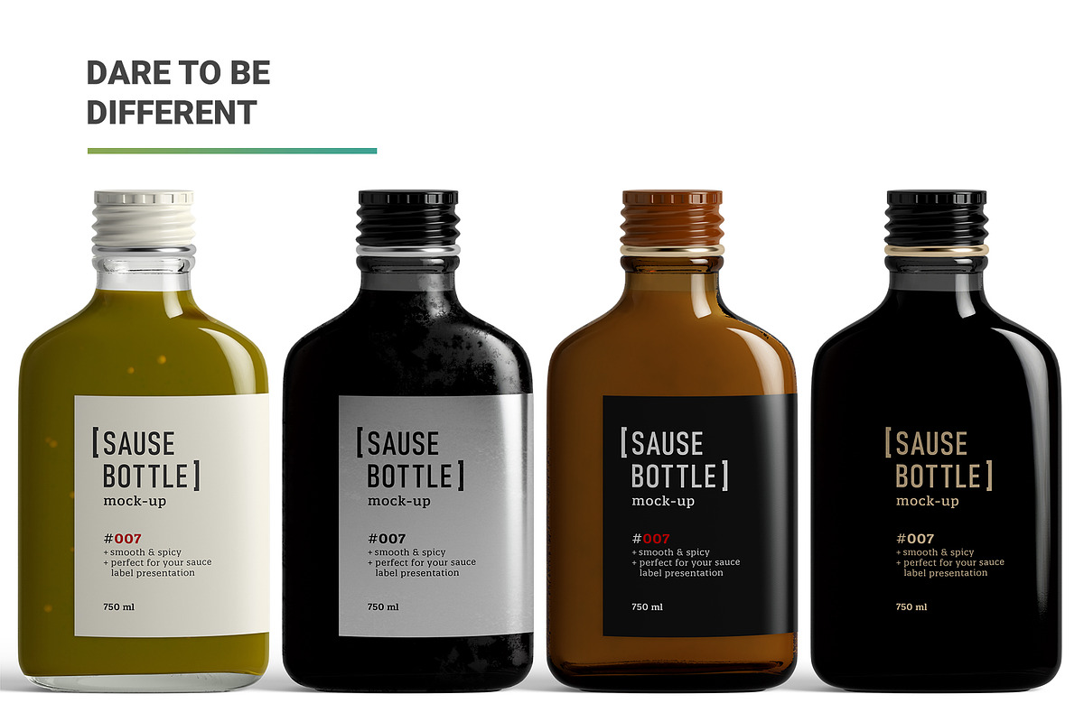 Sauce Bottle Mockup, a Cups & Container Mockup by AY Mock-Ups (Photo 14 of 14)