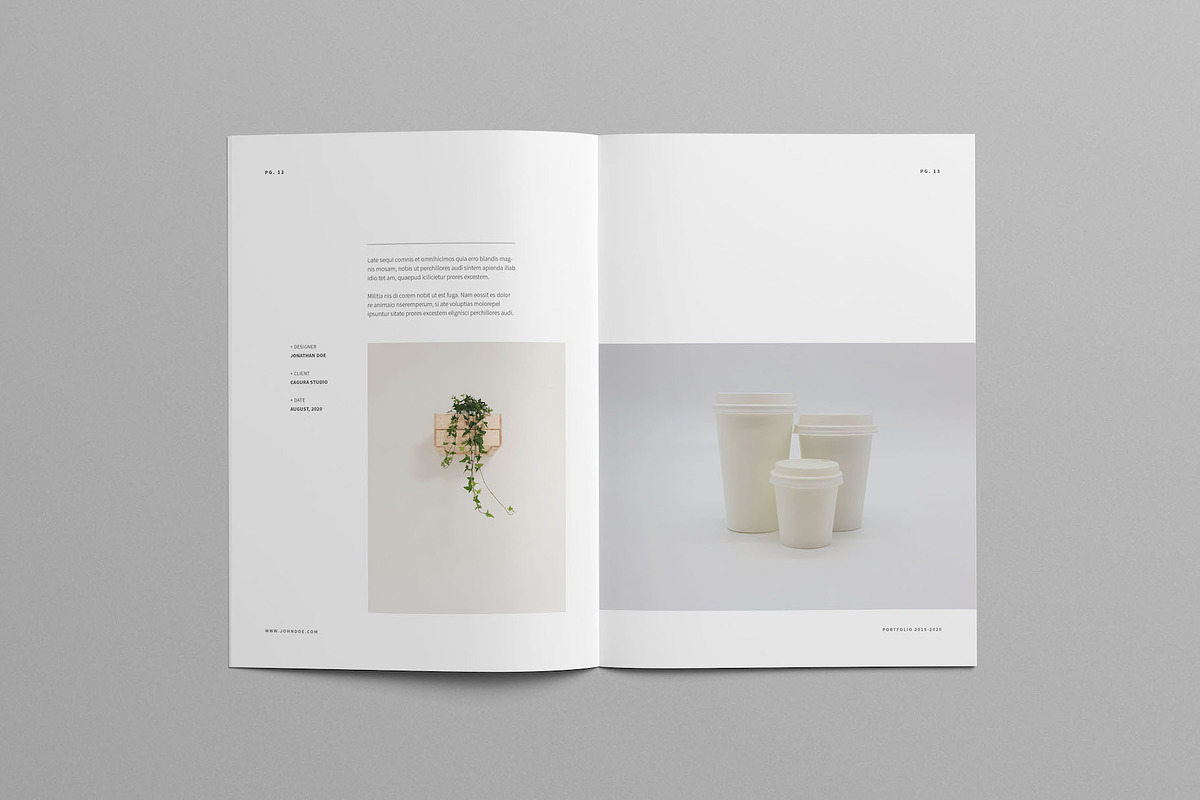 Minimal Portfolio, a Brochure Template by Meenom Templates (Photo 7 of 20)