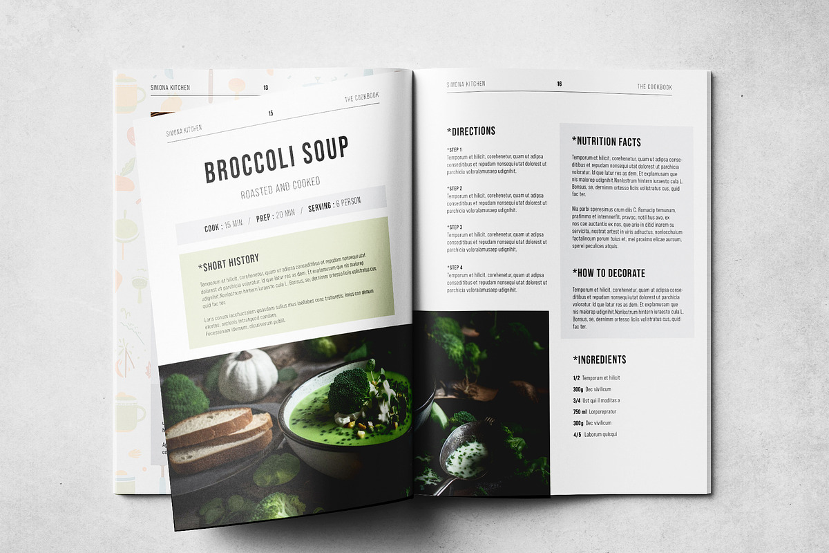 Cookbook Print Layout, a Brochure Template by Grkic Creative (Photo 9 of 13)