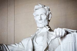 Statue of abraham lincoln containing lincoln, abraham, and monument
