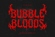 Bubblebloods, a Blackletter Font by HATFSTUDIO (Thumbnail 1 of 9)