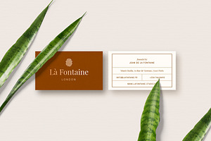 Business Card Template - La Fontaine