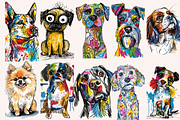 Doodle Cartoon Dogs, an Animal Illustration by PrintHaven Designs (Thumbnail 7 of 10)