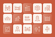 Housing and Interior Icons Set, an Outline Icon by Prosymbols (Thumbnail 5 of 7)