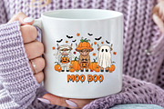 Spooky Halloween Highland Cow Png, an Illustration by Craft Nest (Thumbnail 5 of 6)