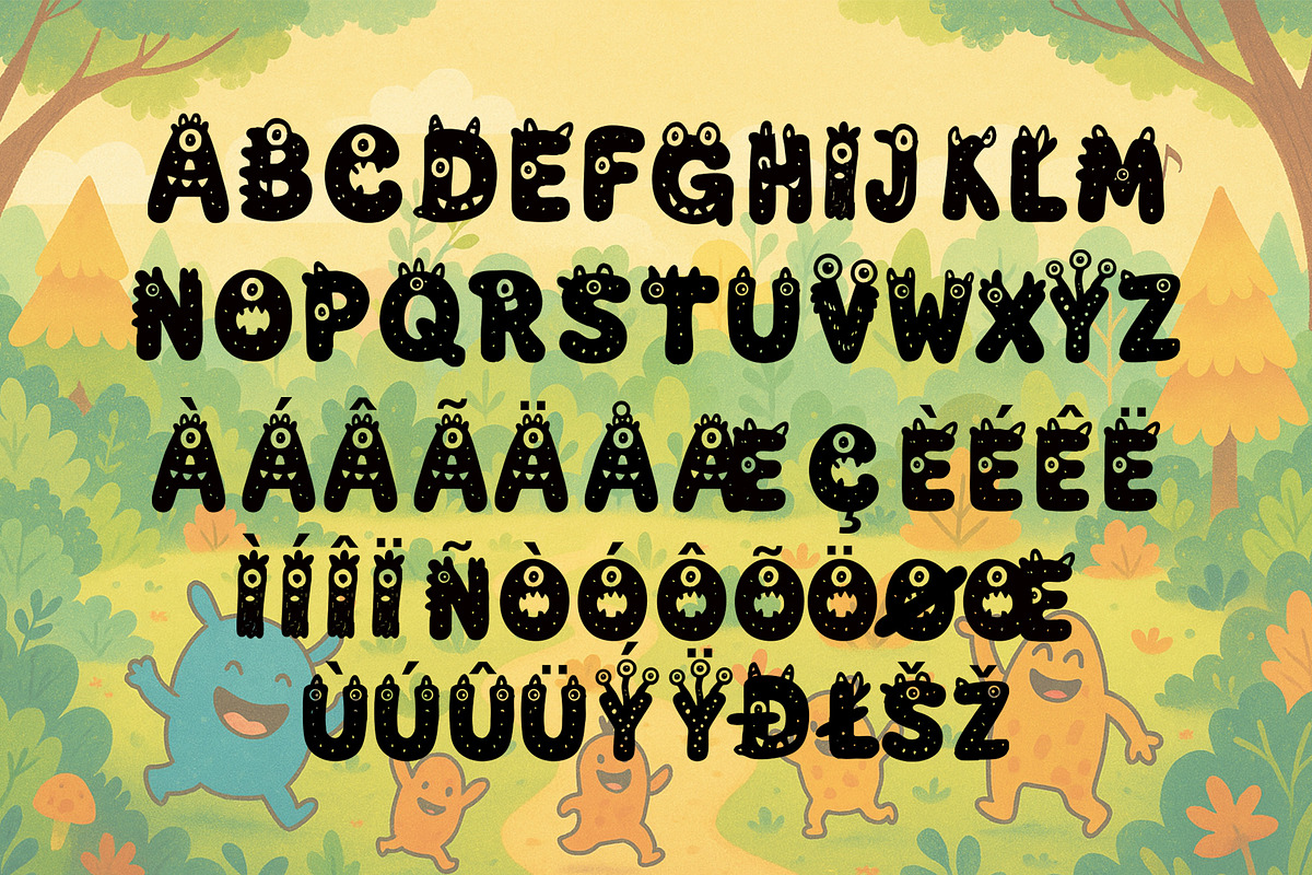 Monsterino Kid Font, a Script Font by Art StoreID (Photo 8 of 9)