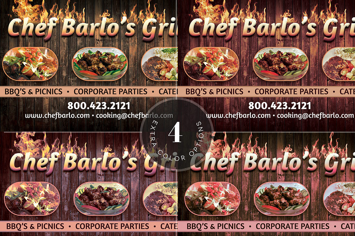 Chef Business Card Template, a Business Card Template by Godserv Designs (Photo 3 of 3)