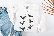 Minimal Flying Bats PNG, Spooky, an Illustration by SharpMarketplace (Thumbnail 4 of 9)