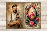 Victorian Easter Junk Journal, a Person Illustration by GlamArtZhanna (Thumbnail 3 of 10)