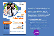 Editable School Admission Template, a Marketing Template by Mishek Munene (Thumbnail 1 of 4)