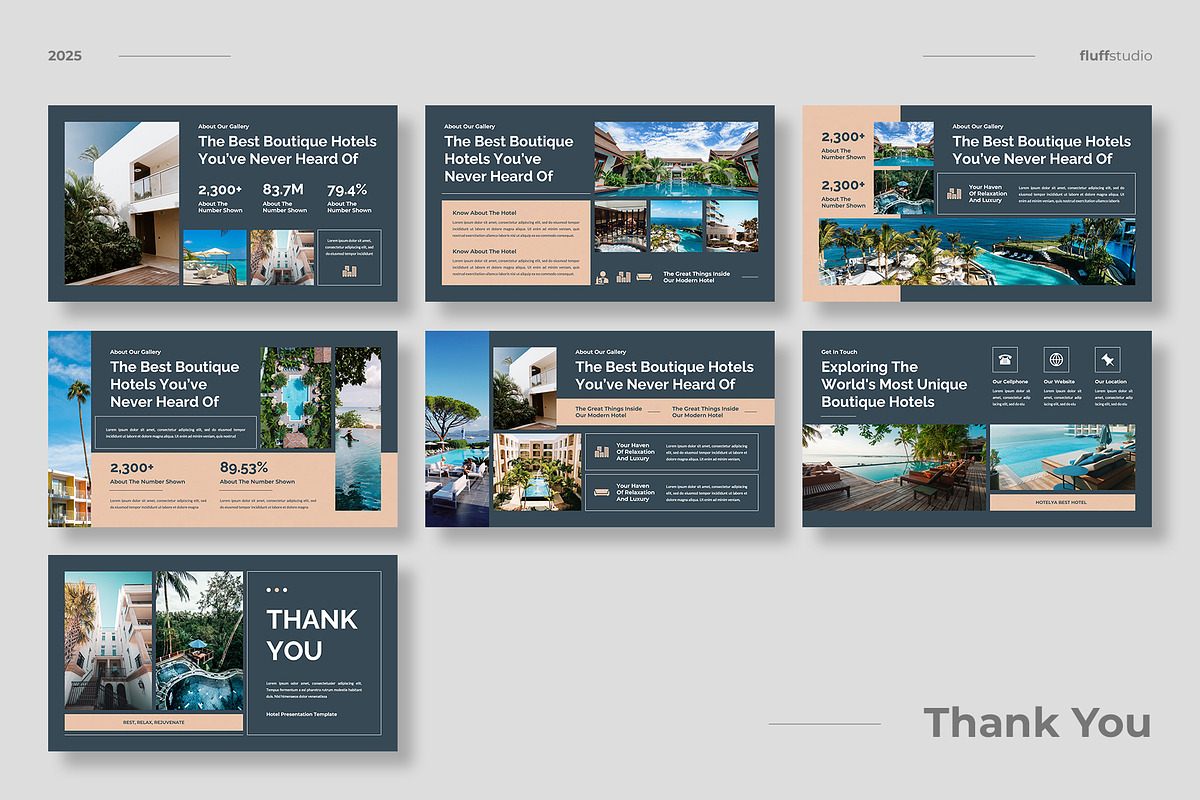 Luxury Hotel Keynote Template, a Presentation Template by fluffstudio (Photo 4 of 4)