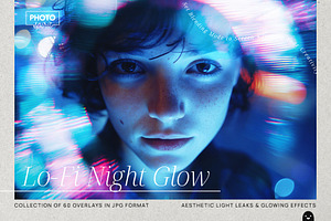 Lo-Fi Night Glow Overlays