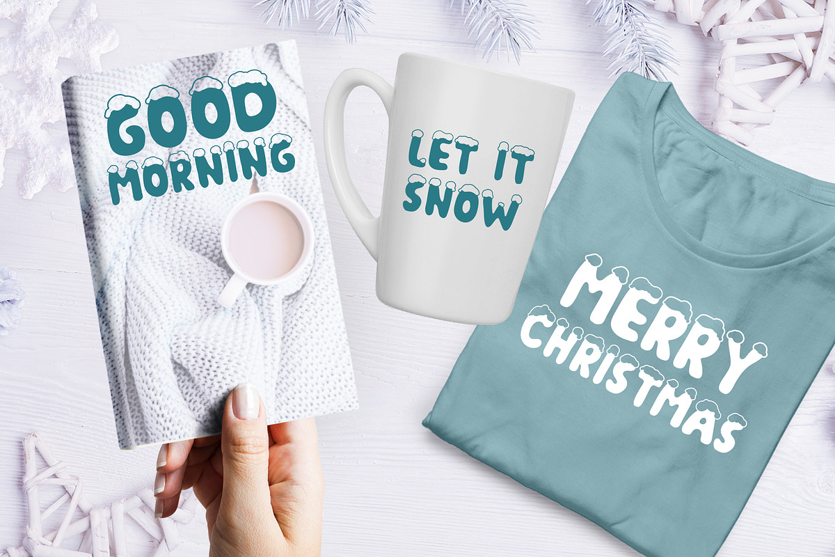 Christmas Snow Hand Drawn Font preview 6