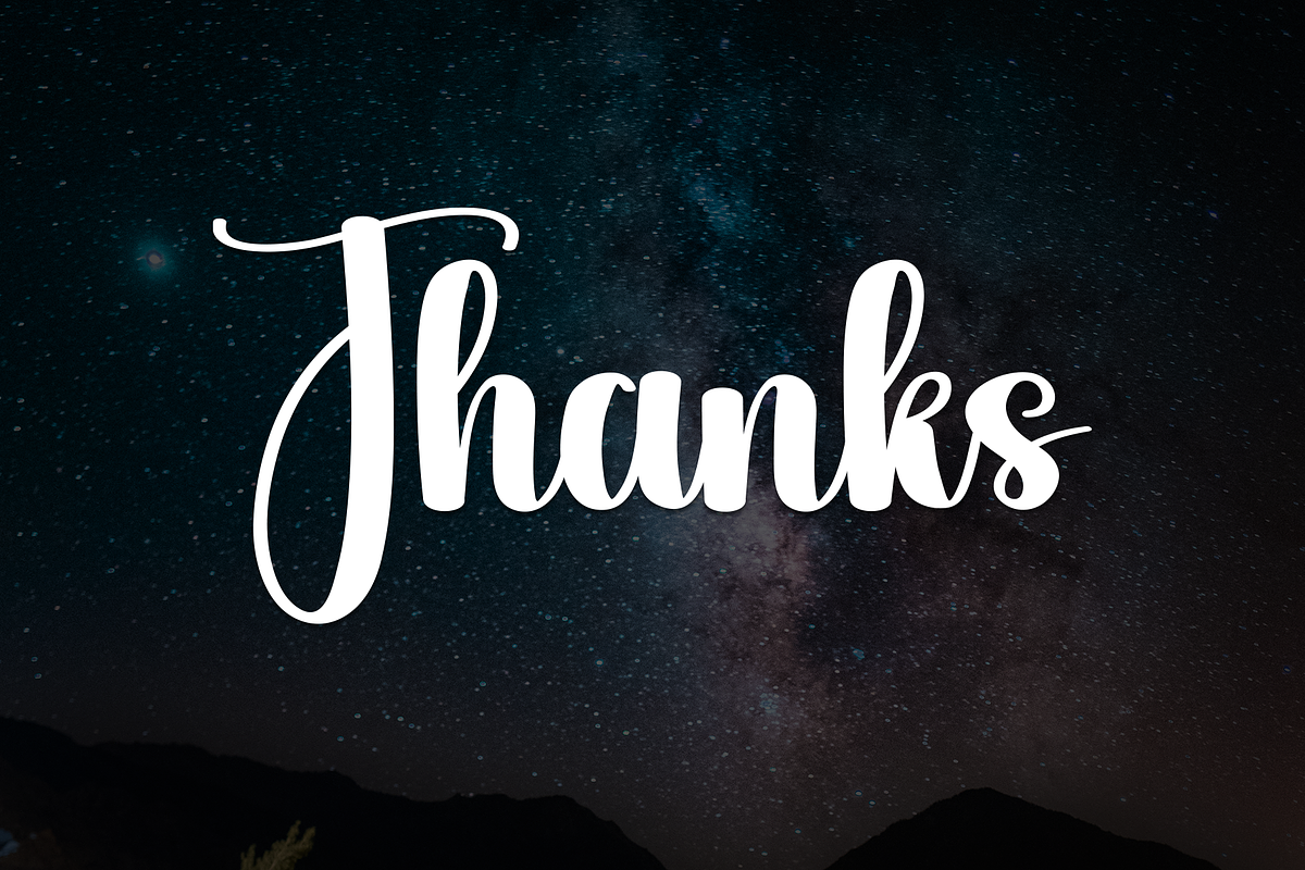 Starlight | Script Font, a Handwritten Font by Scratchones (Photo 9 of 9)